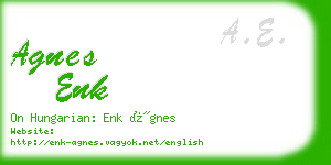 agnes enk business card